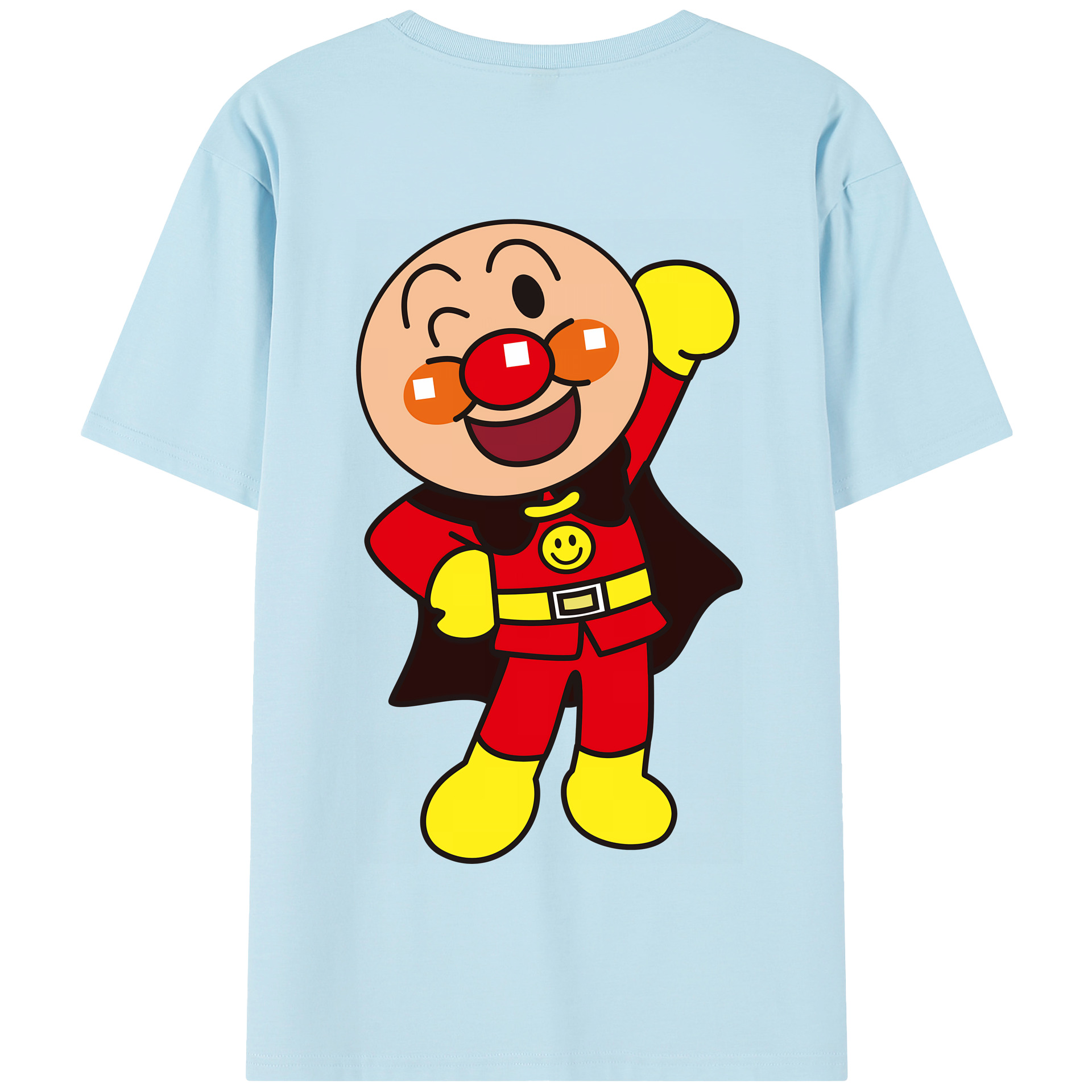 （画像用） アンパンマン Anpanman 綿100％半袖Tシャツ（背面プリント）